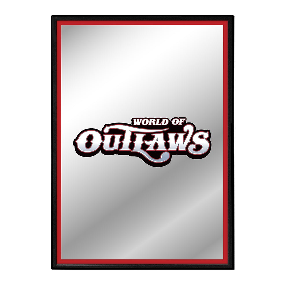 World of Outlaws: Logo - Framed Mirrored Wall Sign - The Fan-Brand