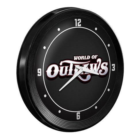 World of Outlaws: Ribbed Frame Wall Clock - The Fan-Brand