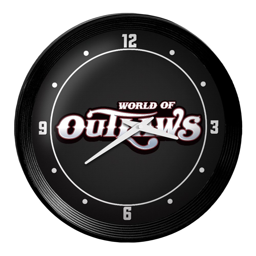 World of Outlaws: Ribbed Frame Wall Clock - The Fan-Brand