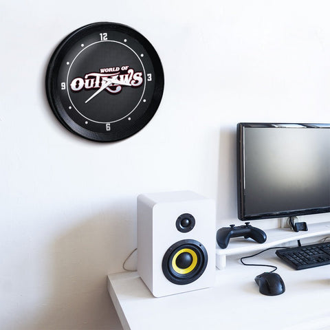 World of Outlaws: Ribbed Frame Wall Clock - The Fan-Brand