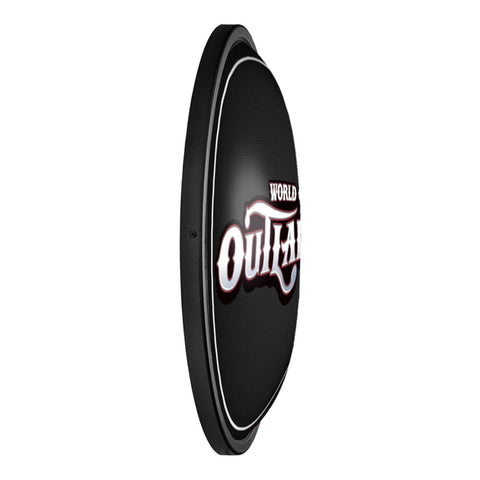 World of Outlaws: Round Slimline Lighted Wall Sign - The Fan-Brand