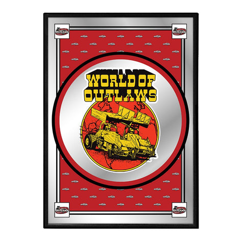 World of Outlaws: Spirit Design - Framed Mirrored Wall Sign - The Fan-Brand