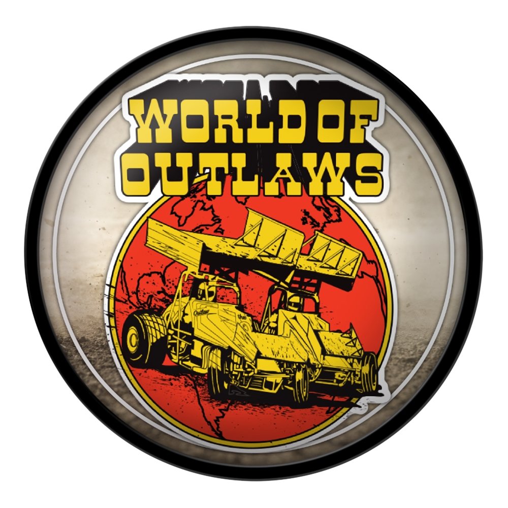 World of Outlaws: Throwback - Modern Disc Wall Sign - The Fan-Brand