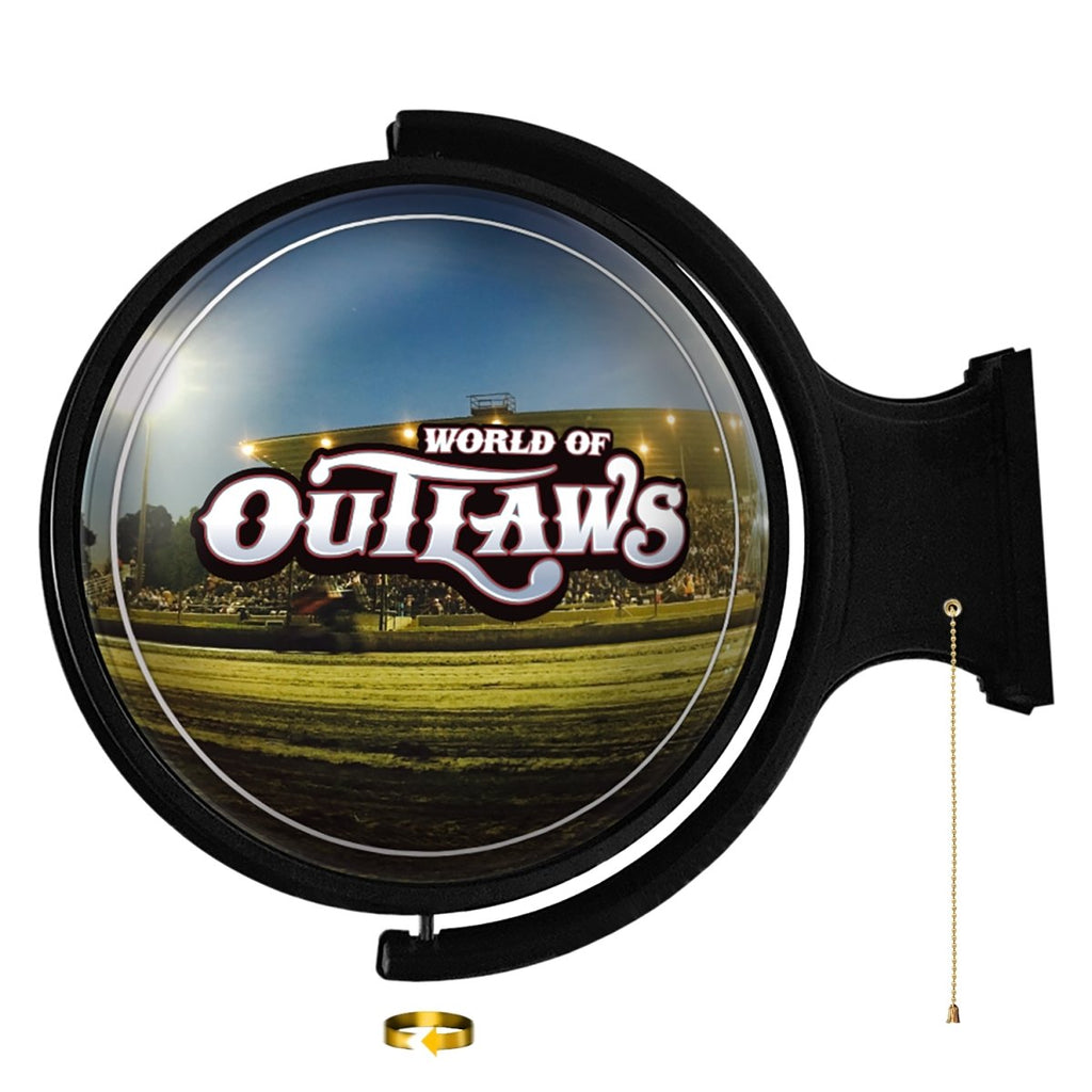 World of Outlaws: Under the Light - Round Rotating Lighted Wall Sign - The Fan-Brand