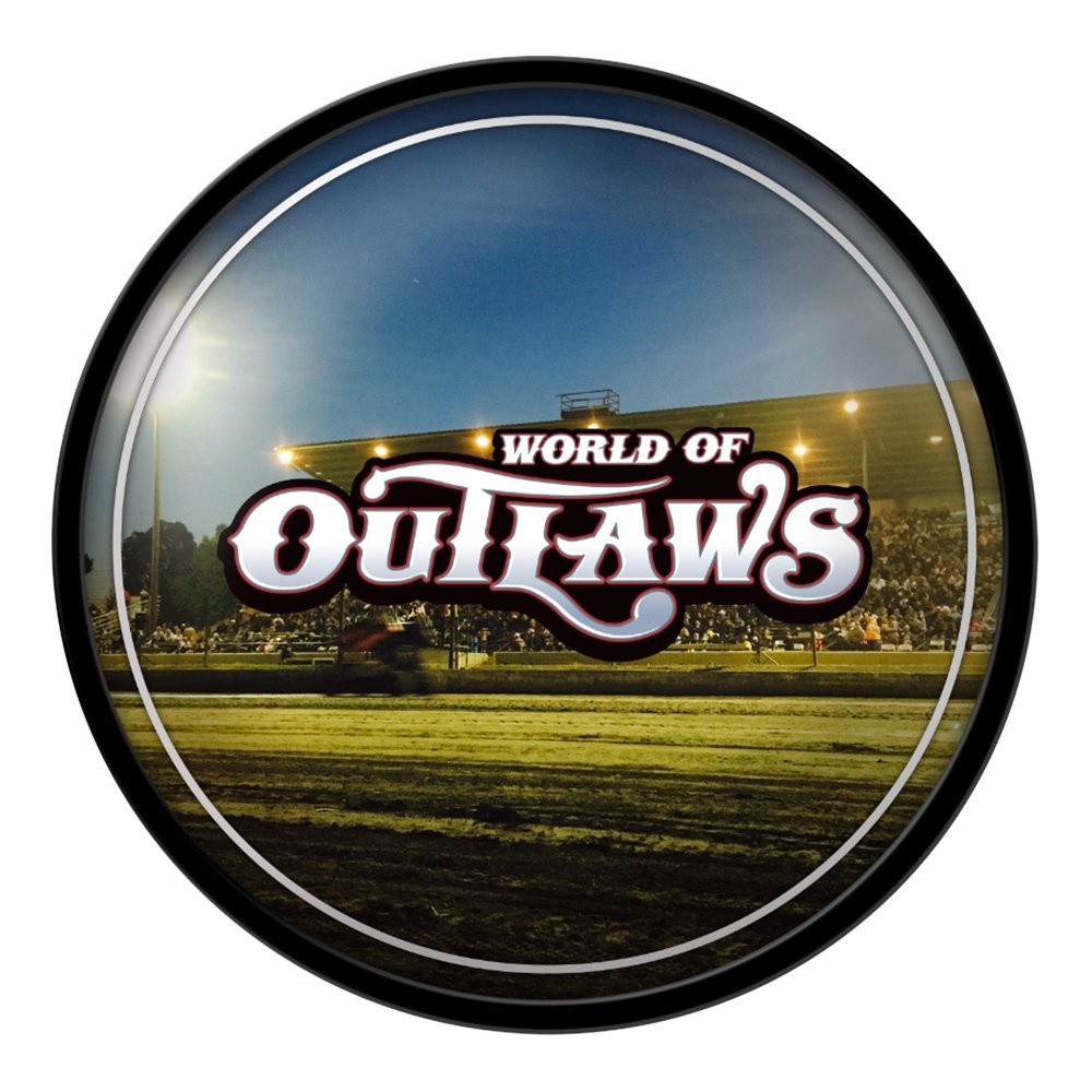 World of Outlaws: Under the Lights - Modern Disc Wall Sign - The Fan-Brand