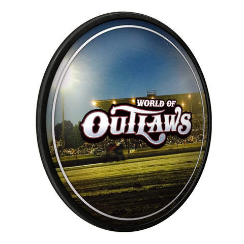 World of Outlaws: Under the Lights - Modern Disc Wall Sign - The Fan-Brand