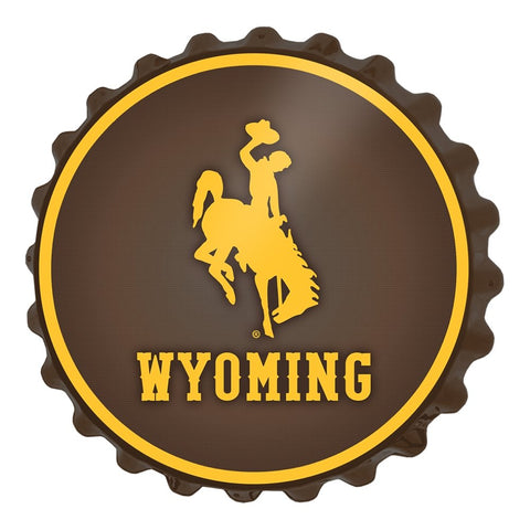 Wyoming Cowboys: Bottle Cap Wall Sign - The Fan-Brand
