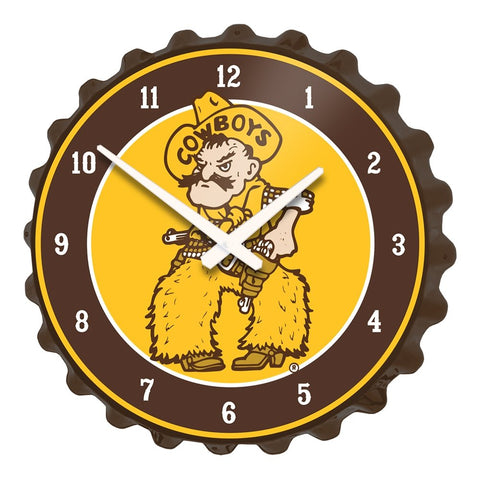 Wyoming Cowboys: Pistol Pete - Bottle Cap Wall Clock - The Fan-Brand