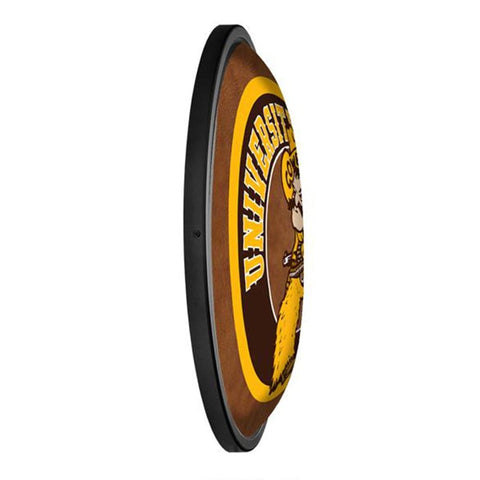 Wyoming Cowboys: Pistol Pete - Round Slimline Lighted Wall Sign - The Fan-Brand