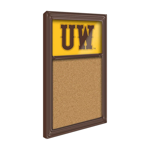 Wyoming Cowboys: UW - Cork Note Board - The Fan-Brand