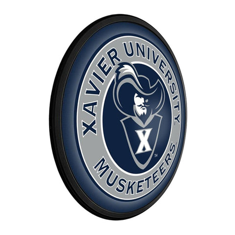 Xavier Musketeers: Musketeer - Round Slimline Lighted Wall Sign - The Fan-Brand