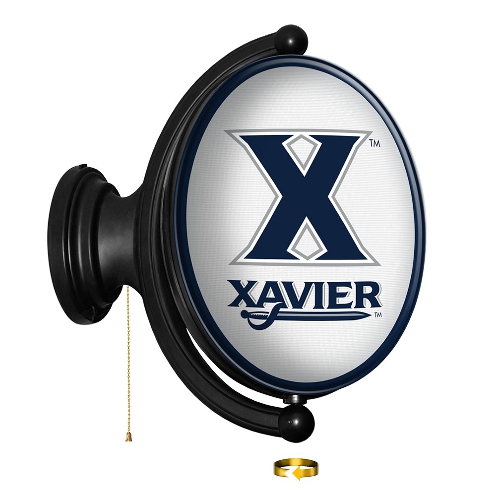 Xavier Musketeers: Original Oval Rotating Lighted Wall Sign - The Fan-Brand